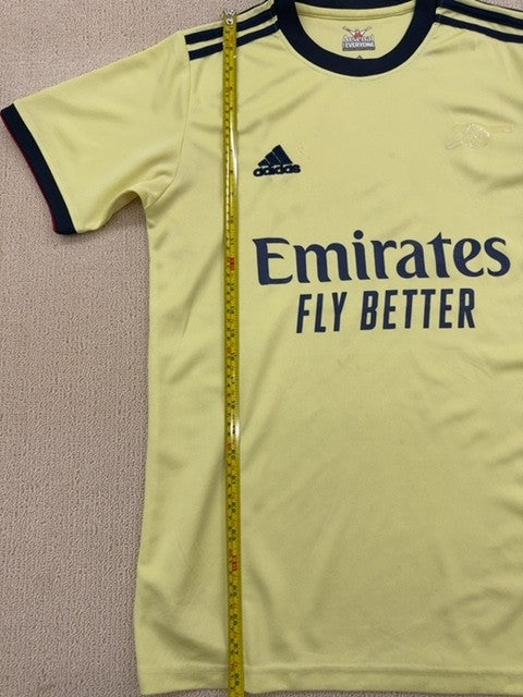Adidas Arsenal 23/24 Away Jersey XL Yellow Men's Slim AEROREADY HR6927
