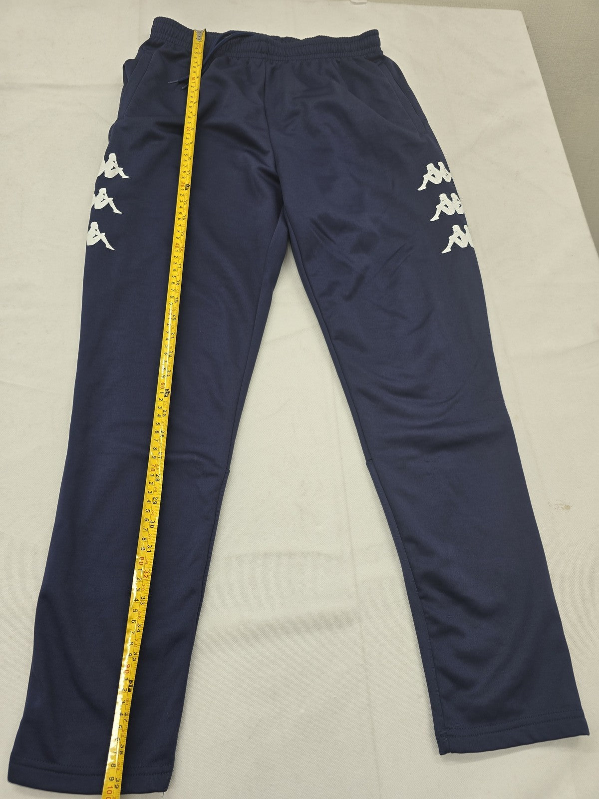 Kappa Navy Track Pants Men's Large Polyester Elastic Waistband