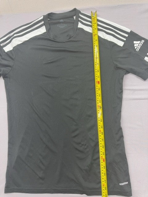 Adidas Men's Black Stripe Primegreen L Short Sleeve T-Shirt