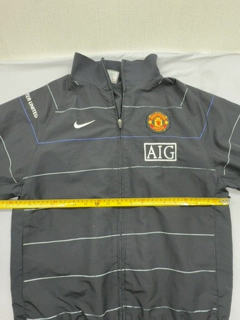 Nike Men's Gray Manchester United Track Jacket XL Vintage