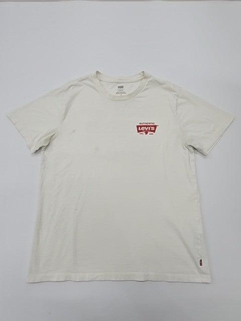 Levi's Men White T-Shirt size L product image 1