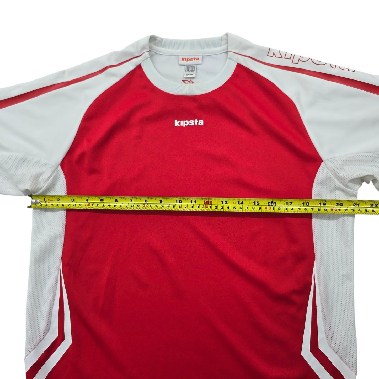 Kipsta Red Athletic T-Shirt M Raglan Mesh Panels Breathable