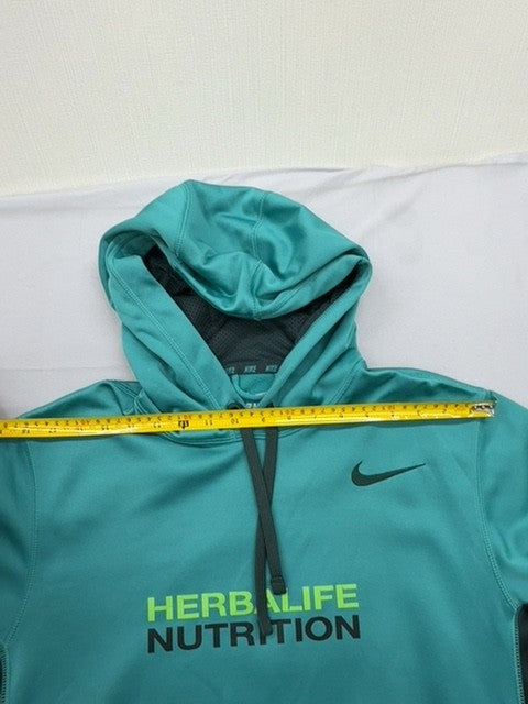 Nike Men's Teal Pullover Hoodie Size M Therma-Fit Athletic