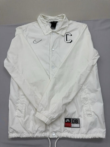 Nike Men's White Leopard Coaches Jacket Size S