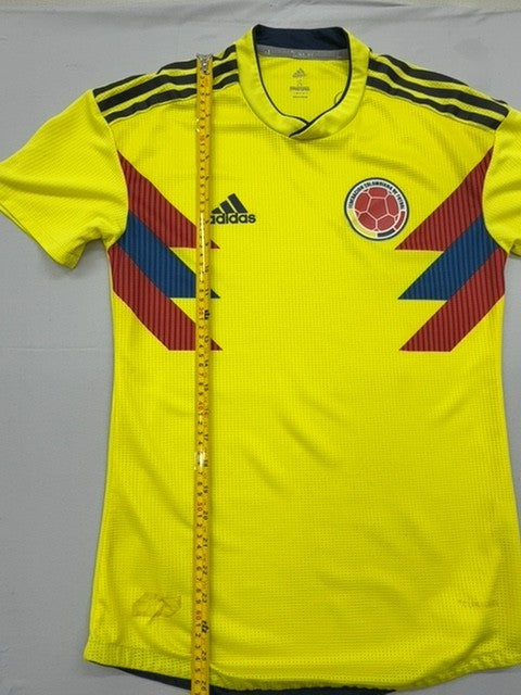Adidas Colombia National Team Yellow Jersey S Climacool Short Sleeve