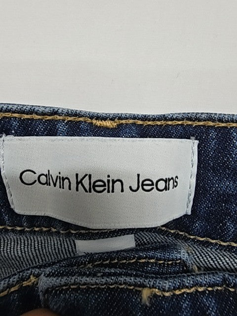 Calvin Klein Jeans Men Dark Blue Straight W28 L30 Button Fly Denim 5 Pocket Used