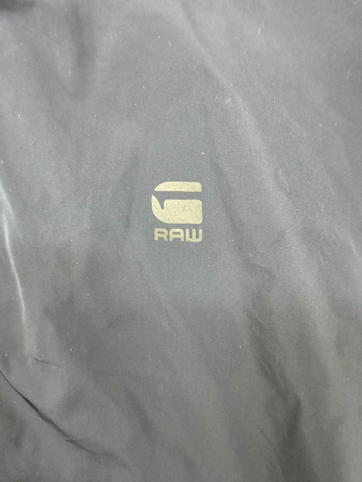 G-Star Raw Men's Navy Bomber Jacket Size L Nylon Reflective