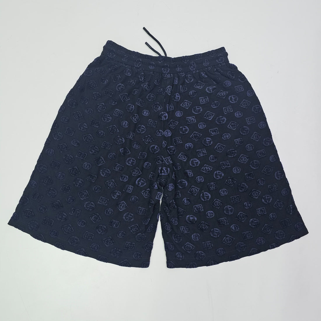 Giorgio Armani Cotton Bermuda Logo Shorts In Black 50 Bnwt