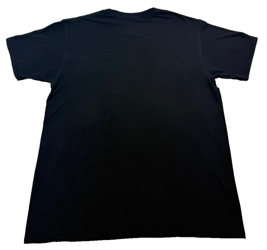 Champion Men's Black Script Logo Graphic T-Shirt Short Sleeve L