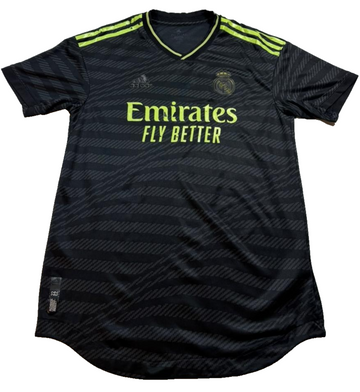 Adidas Real Madrid 2022/23 Third Jersey Black Green Men's Size M