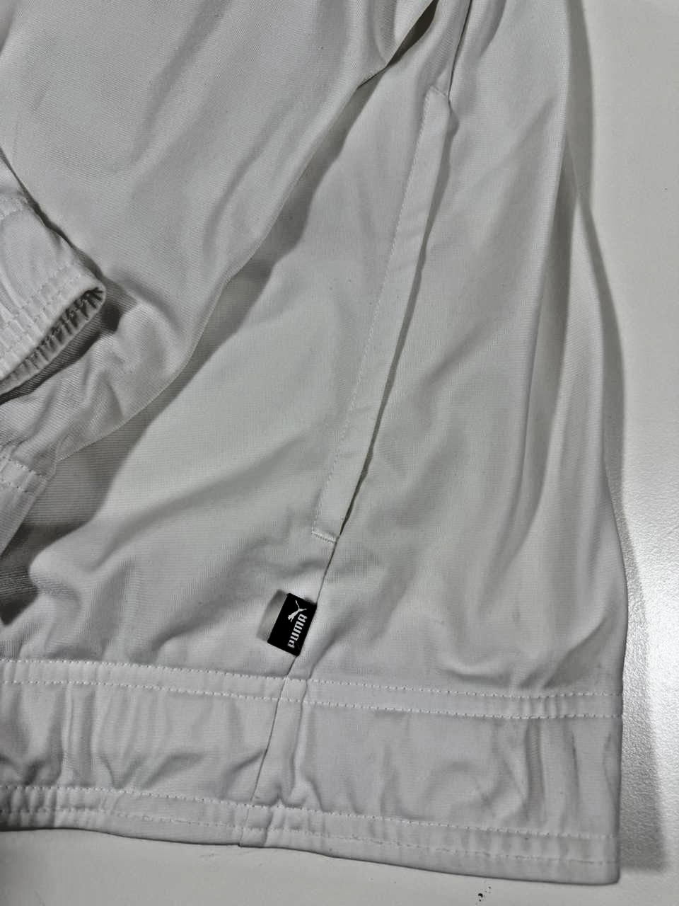 Puma Men's White & Black Zip Up Track Jacket Sportswear Size M