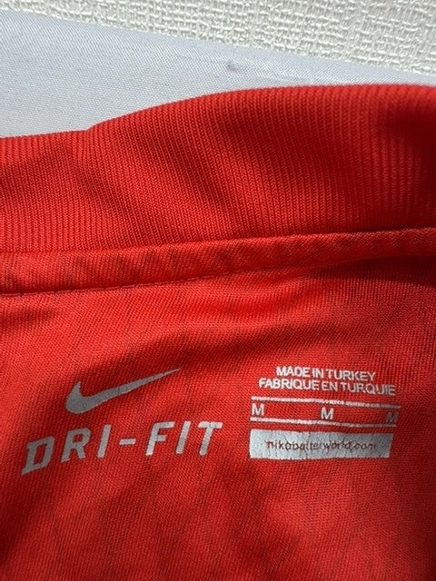 Nike Men's M Red Football Jersey Dri-FIT Short Sleeve Geometric