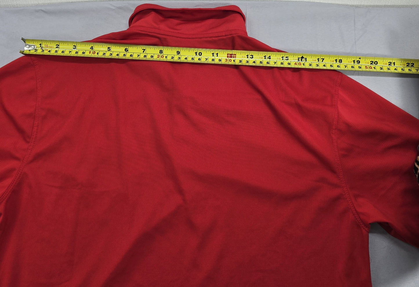 Nike Men's Red Dri-FIT Polo Shirt Size M Short Sleeve Button-Down
