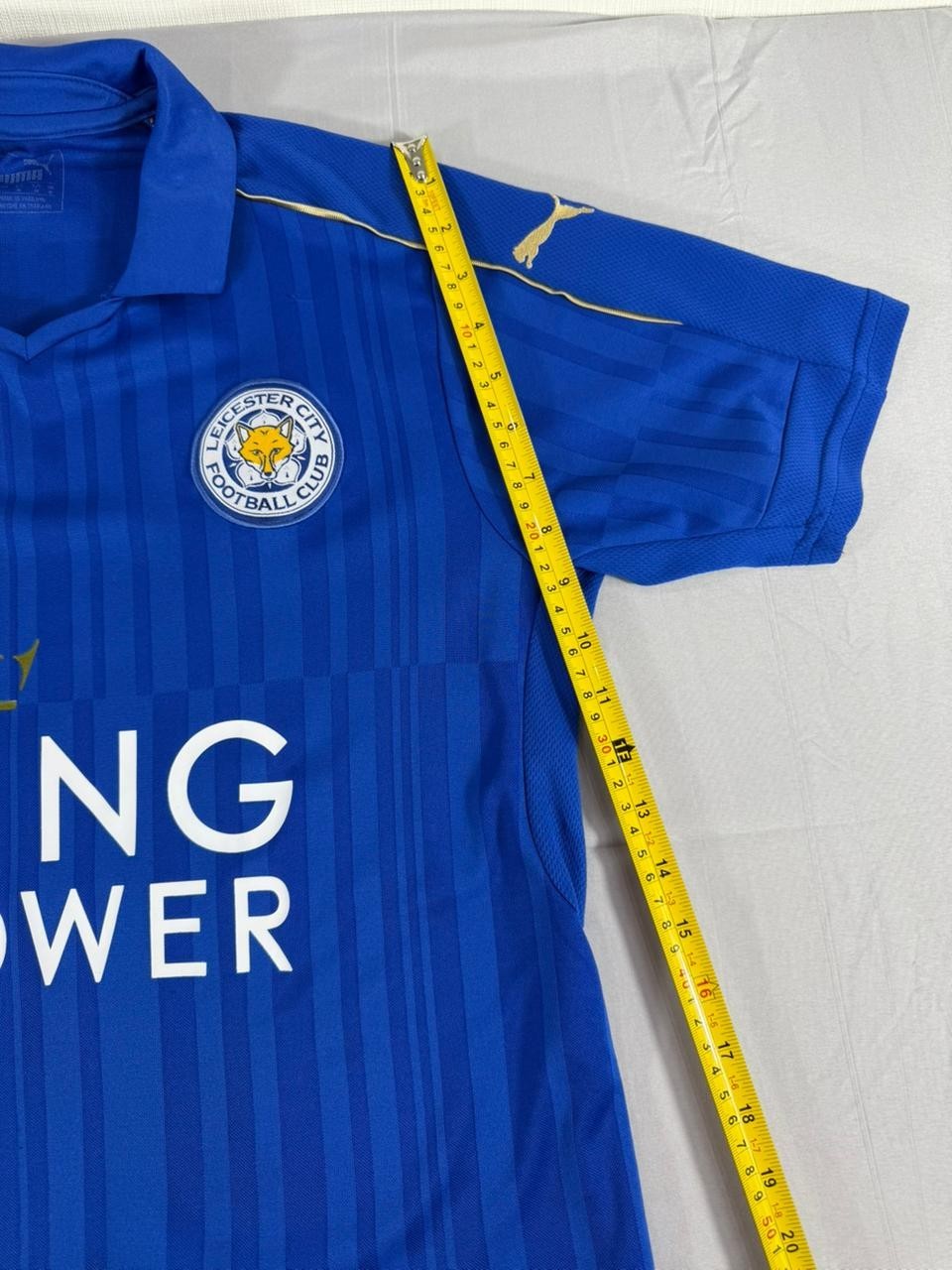Leicester City Home Football Shirt Puma King Power Blue Men's Medium