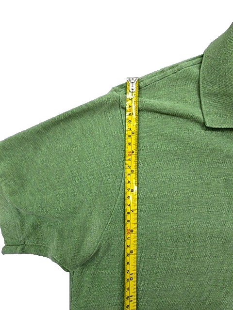 Lacoste Men's Green Polo Shirt Size 5 Classic Fit Croc Logo