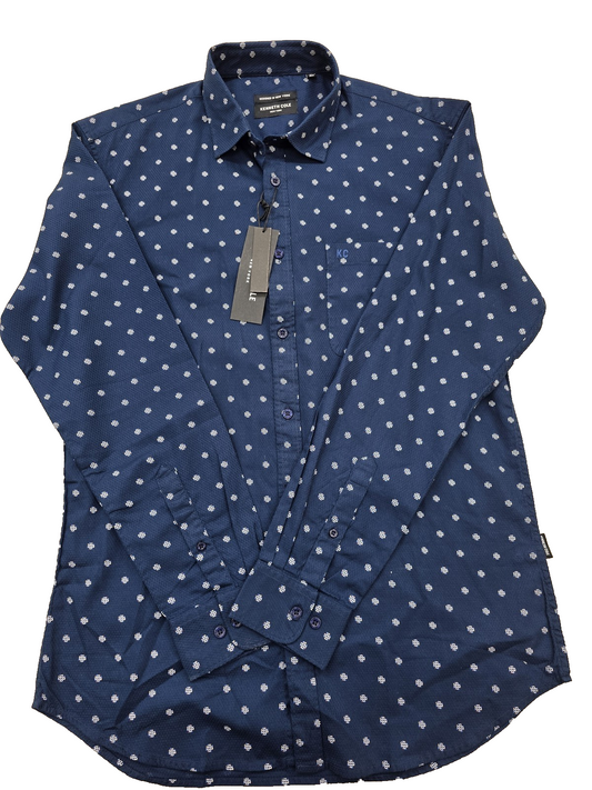 Kenneth Cole Men's Navy Shirt – Size XL, Long Sleeve