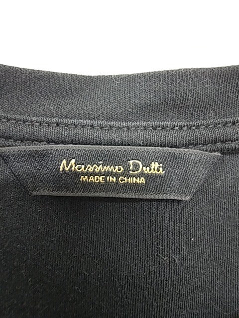 Massimo Dutti Men Black T-Shirt size M product image 6