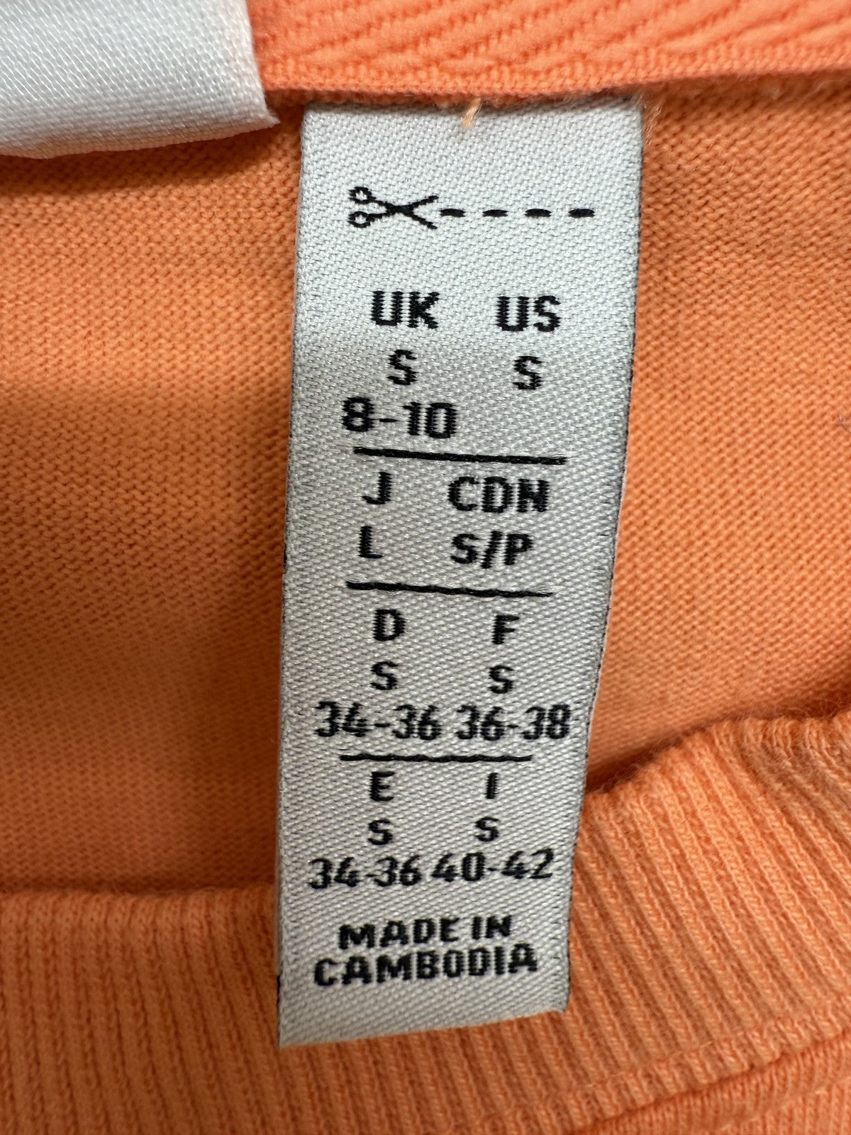 Adidas Men's Orange Cotton T-Shirt Small Crew Neck Short Sleeve