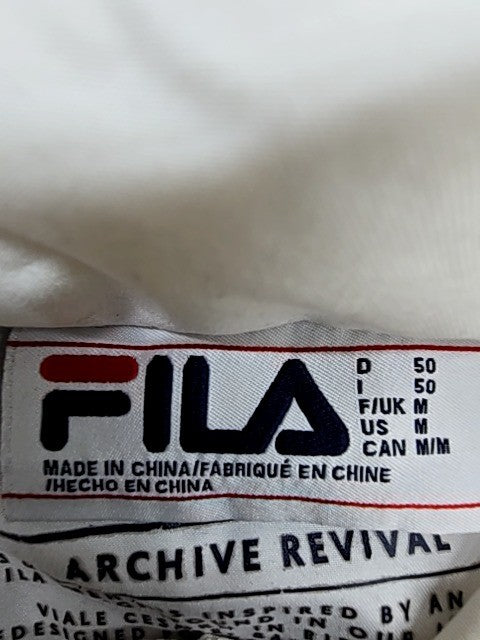Fila Men's Navy Track Jacket Size L Color Block Archive Revival