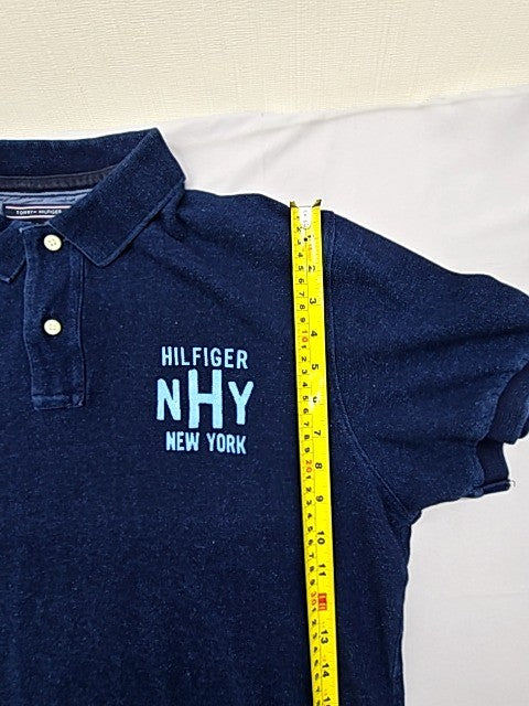 Tommy Hilfiger Men's Navy Short Sleeve Polo Shirt Cotton Regular L