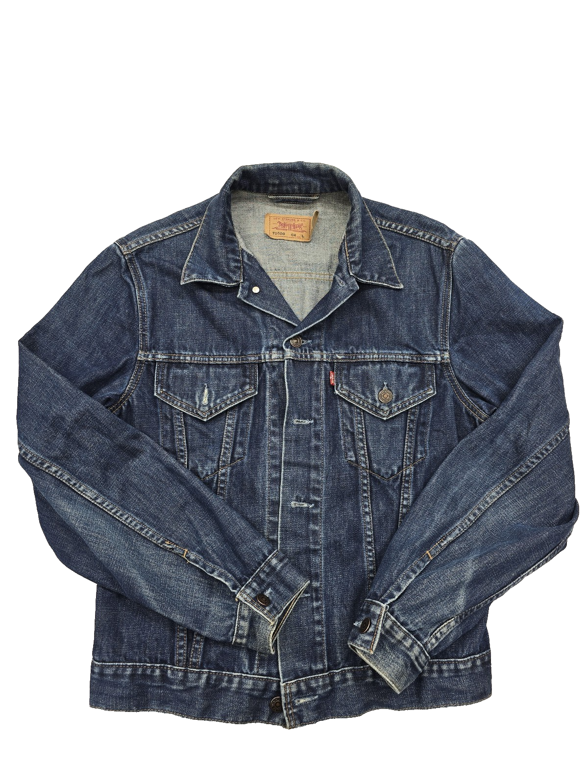 Levi's Men's Dark Blue Vintage Denim Trucker Jacket L