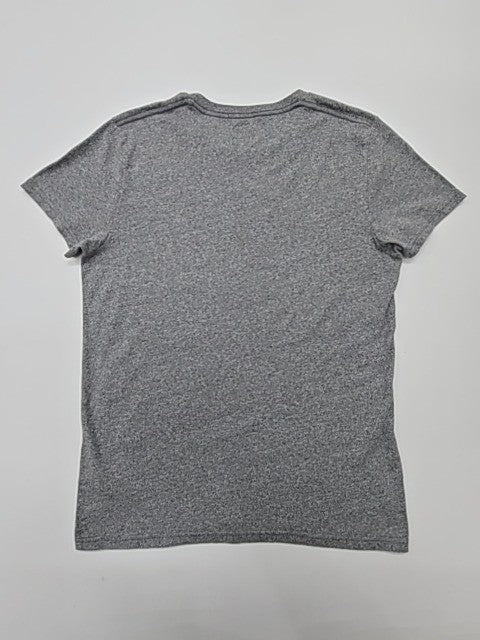 Hollister Men's Gray T-Shirt – Size S, Regular Fit, Logo
