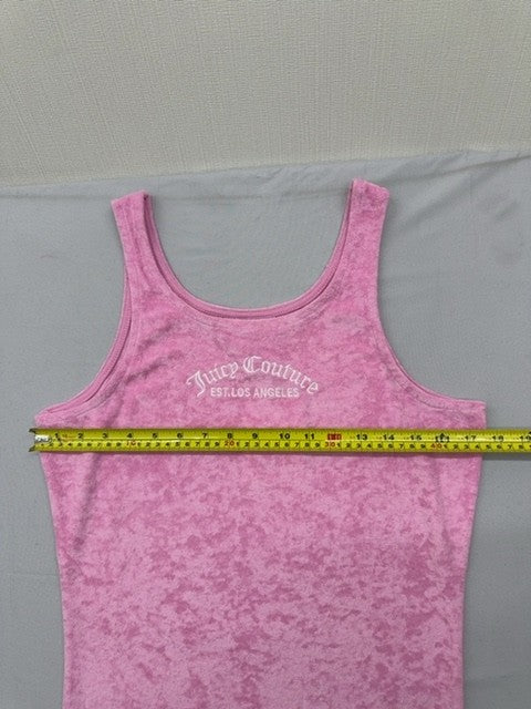 Juicy Couture Pink Tank Dress M Terry Scoop Neck Women Casual