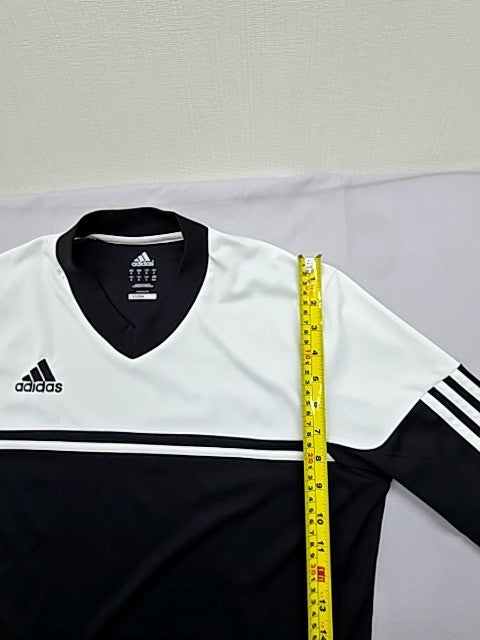 Adidas Men's Black Striped Climacool V-Neck Jersey M RB9576