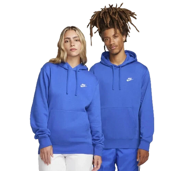 Nike Unisex Blue Fleece Pullover Hoodie Sweatshirt Size S