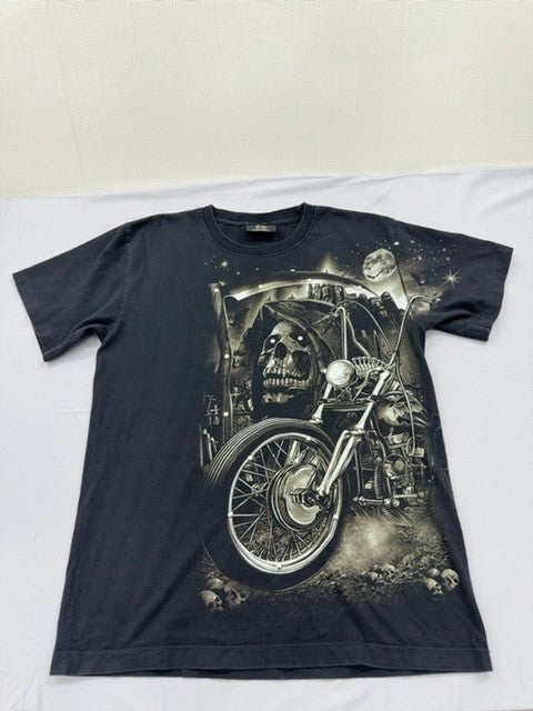 Rock Mongz Unisex Black T-Shirt – Size M, Crew Neck, Cotton