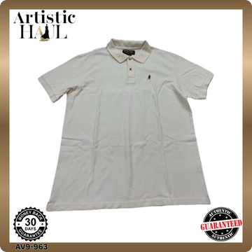 Marlboro Classics Men's White Polo Shirt XL 100% Cotton Short Sleeve