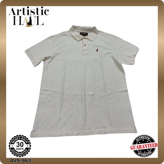Marlboro Classics Men's White Polo Shirt – Size XL, Short Sleeve, Cotton – Ref DD3DC