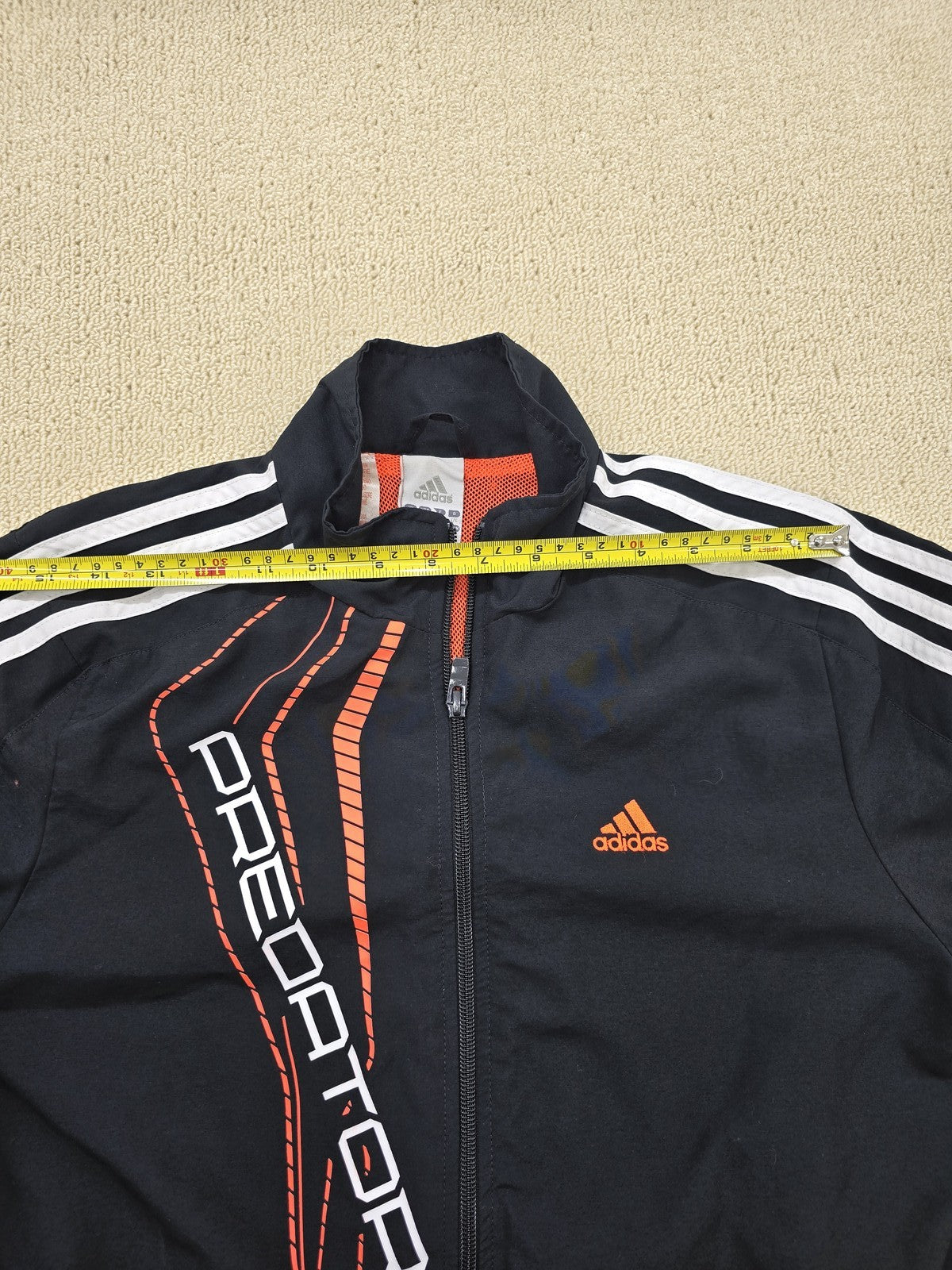 Adidas Predator Track Jacket XL Black/Orange Climalite 3-Stripe