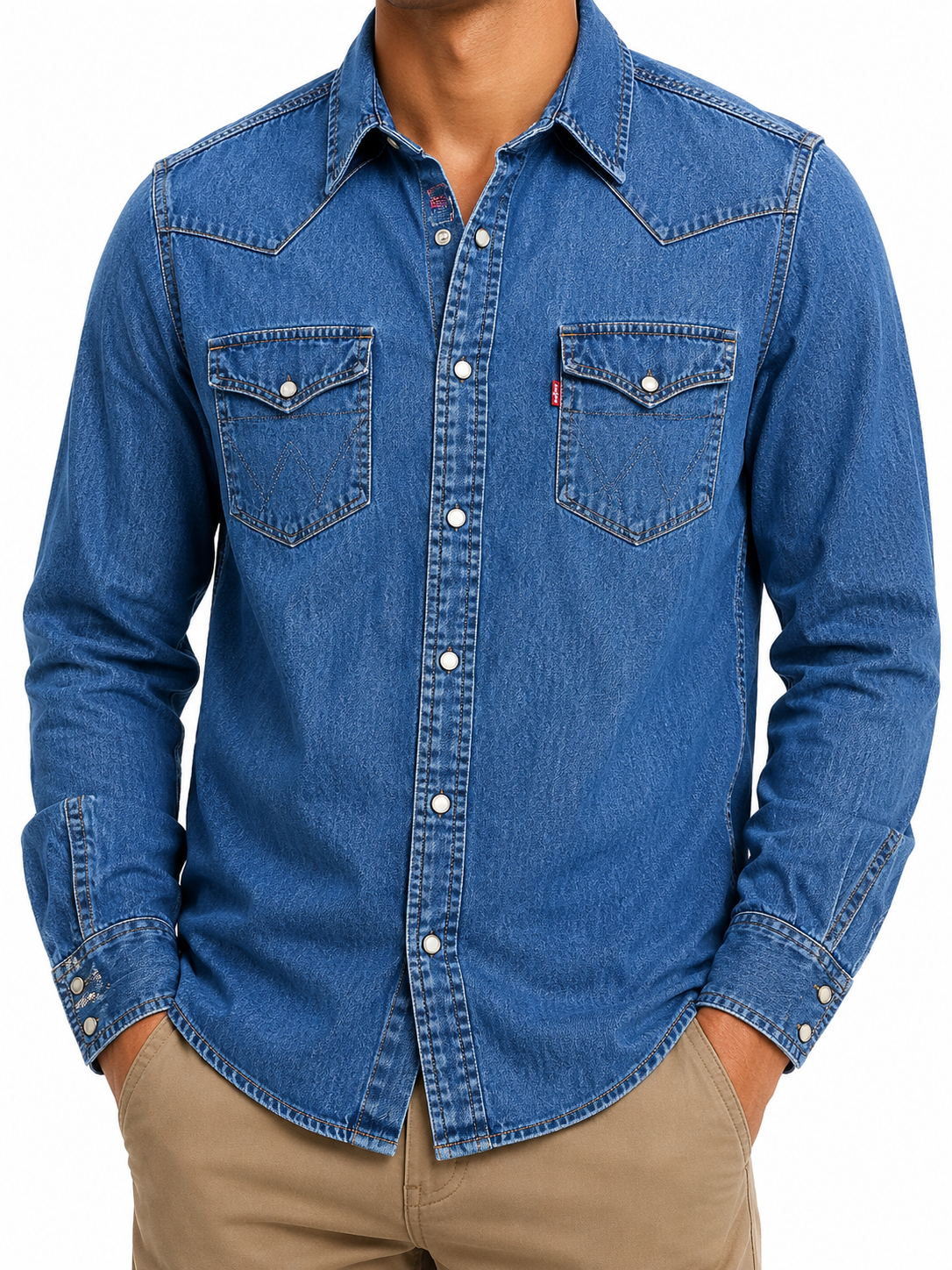 Casual Men Blue Shirt size M product image 1