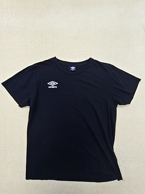 Umbro Men's Black Logo T-Shirt M Short Sleeve 100% Cotton Crew Neck