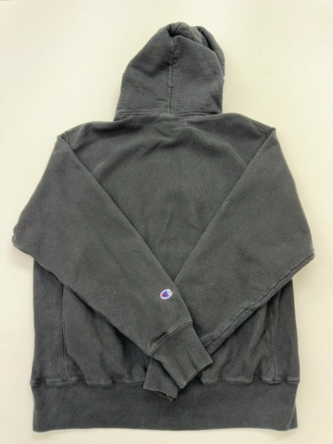 Champion Boys Charcoal Pullover Hoodie Size L Reverse Weave Fleece Graphic