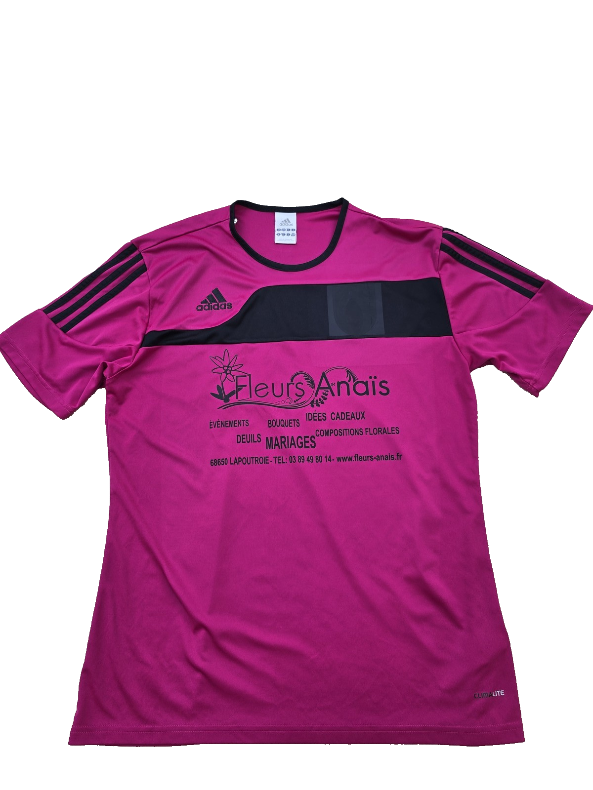 Adidas Purple Striped Jersey Short Sleeve Crewneck M Unisex