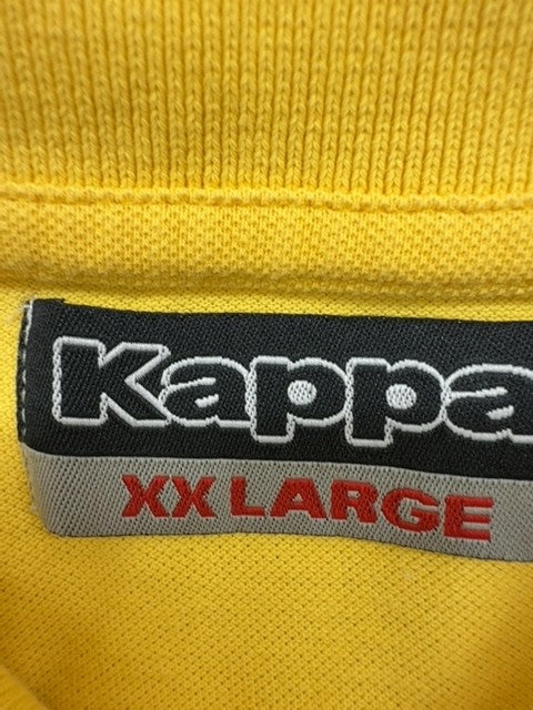 Kappa Men's Yellow Polo Shirt XXL Short Sleeve Cotton Casual