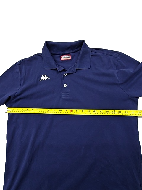 Kappa Men's Navy Blue Polo Shirt XL Cotton Pique Logo