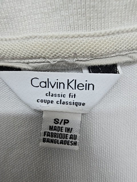 Calvin Klein Men White Polo Shirt size S product image 6