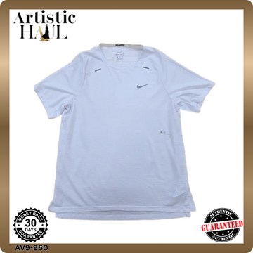 Nike Dri-FIT Men's XL White Running T-Shirt Reflective
