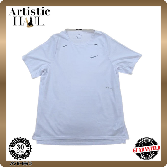 Nike Dri-FIT Men's XL White Running T-Shirt Reflective