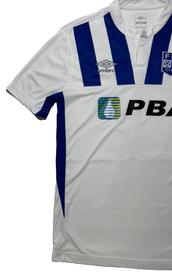 Umbro Penang FA Football Soccer Jersey White Blue Men's Size M