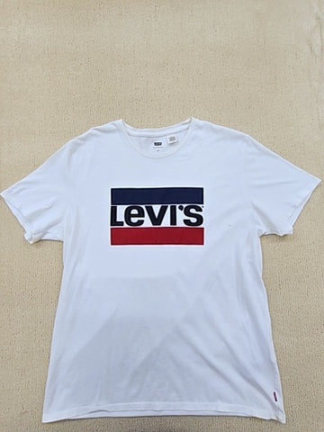 Levi's Men's XL White Short Sleeve Crewneck T-Shirt Logo