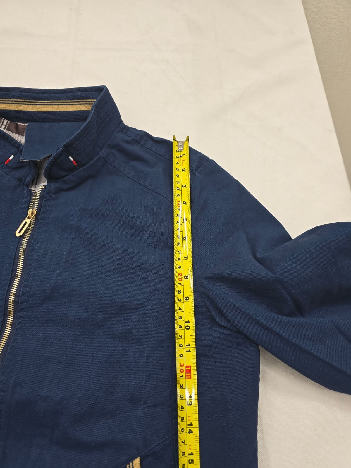 Shein Navy Blue Zip-Up Jacket Size S Lightweight Casual Outerwear