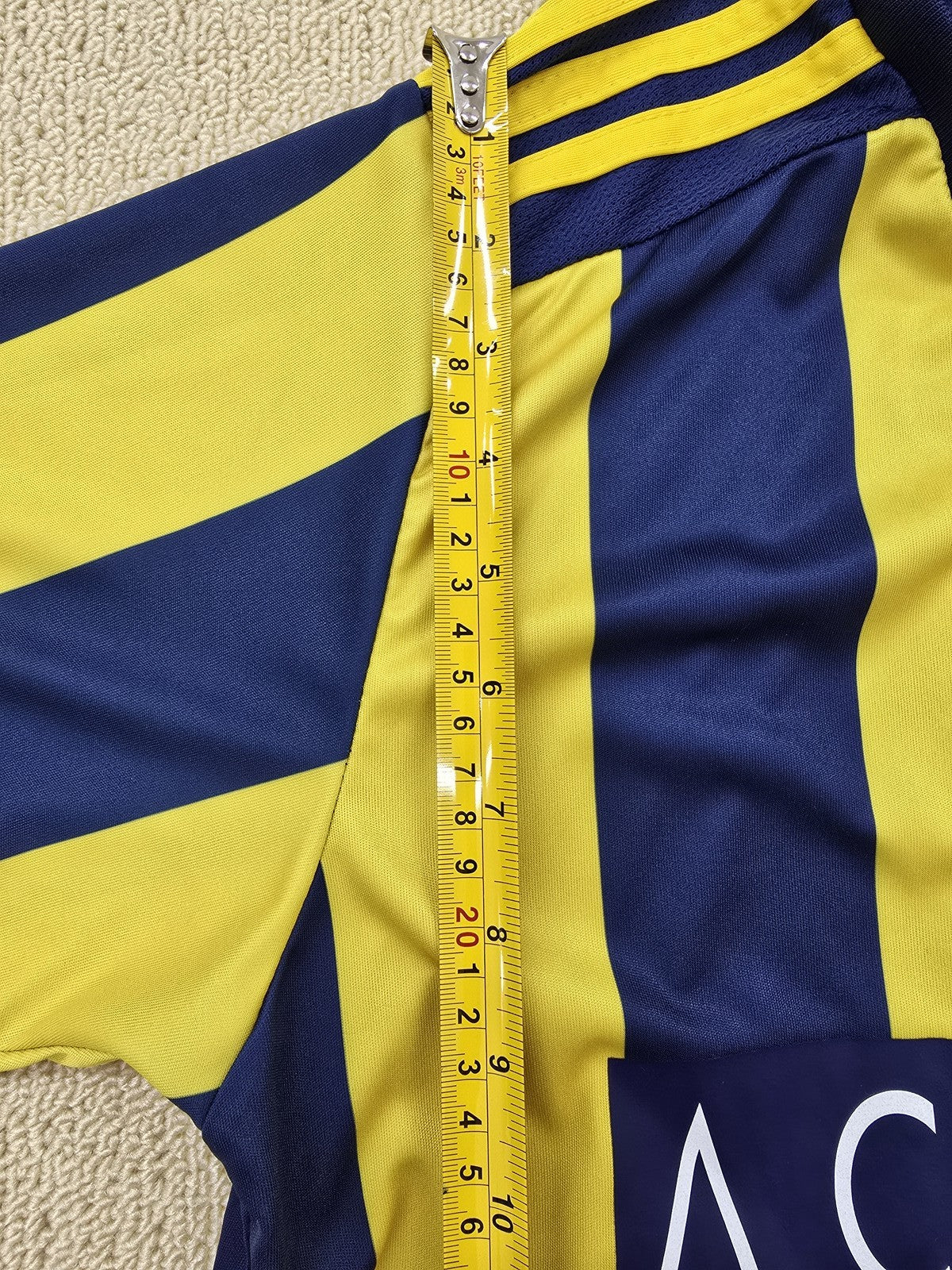 Adidas FenerbahÃ§e 2017 Home Jersey M Yellow/Navy Climacool Vintage
