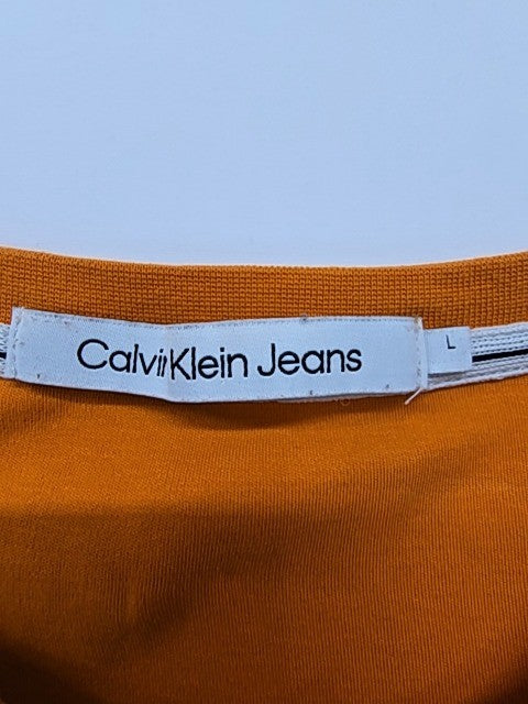Calvin Klein Jeans Men Orange T-Shirt size L product image 3