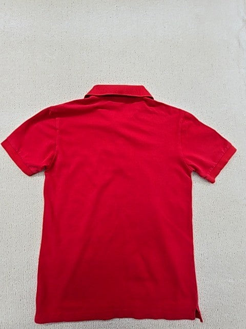 Lacoste Men's Red Cotton Short Sleeve Polo Shirt Regular