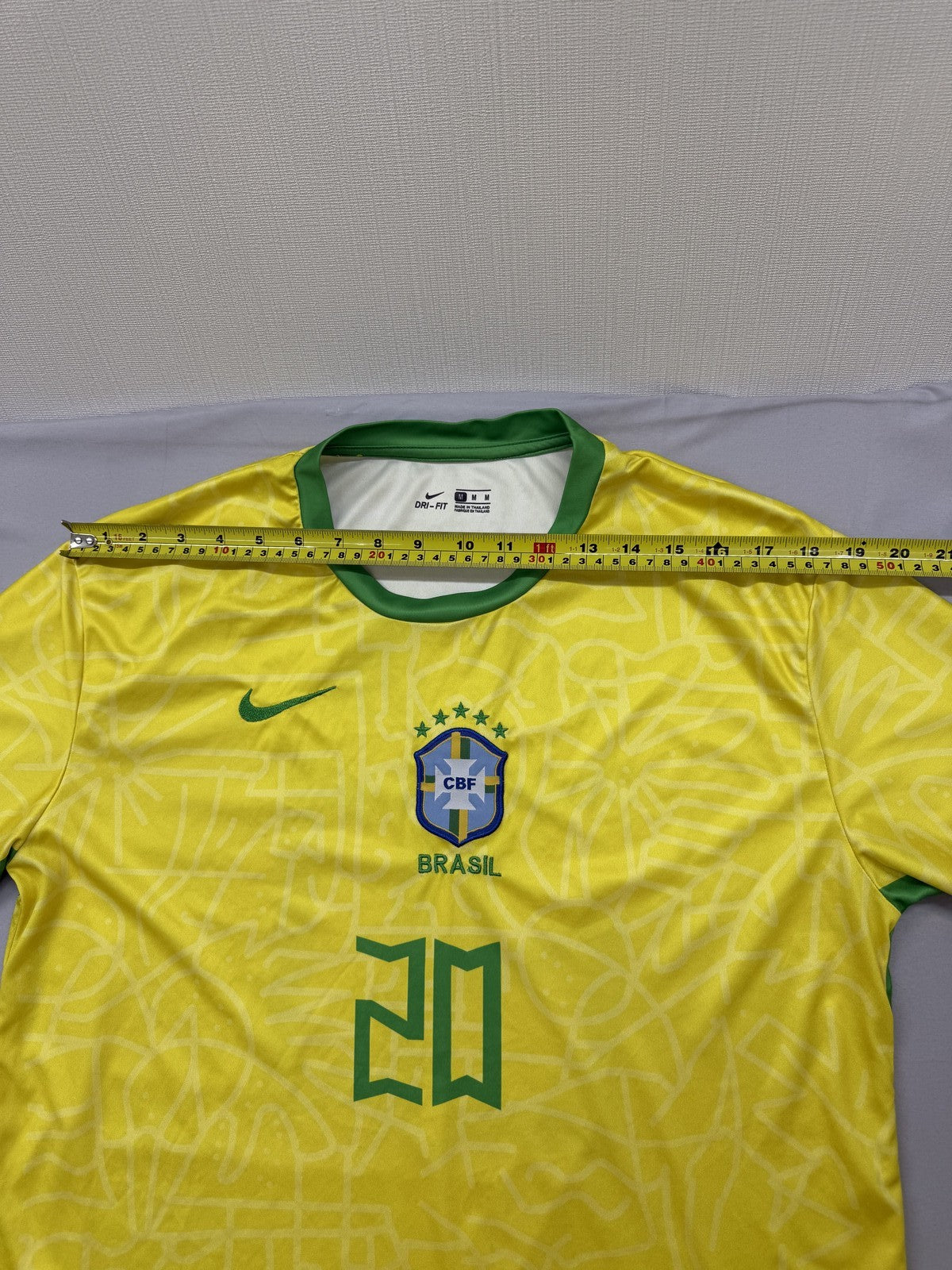 Nike Men's Soccer Jersey Yellow Jaguar Dri-FIT M 2022