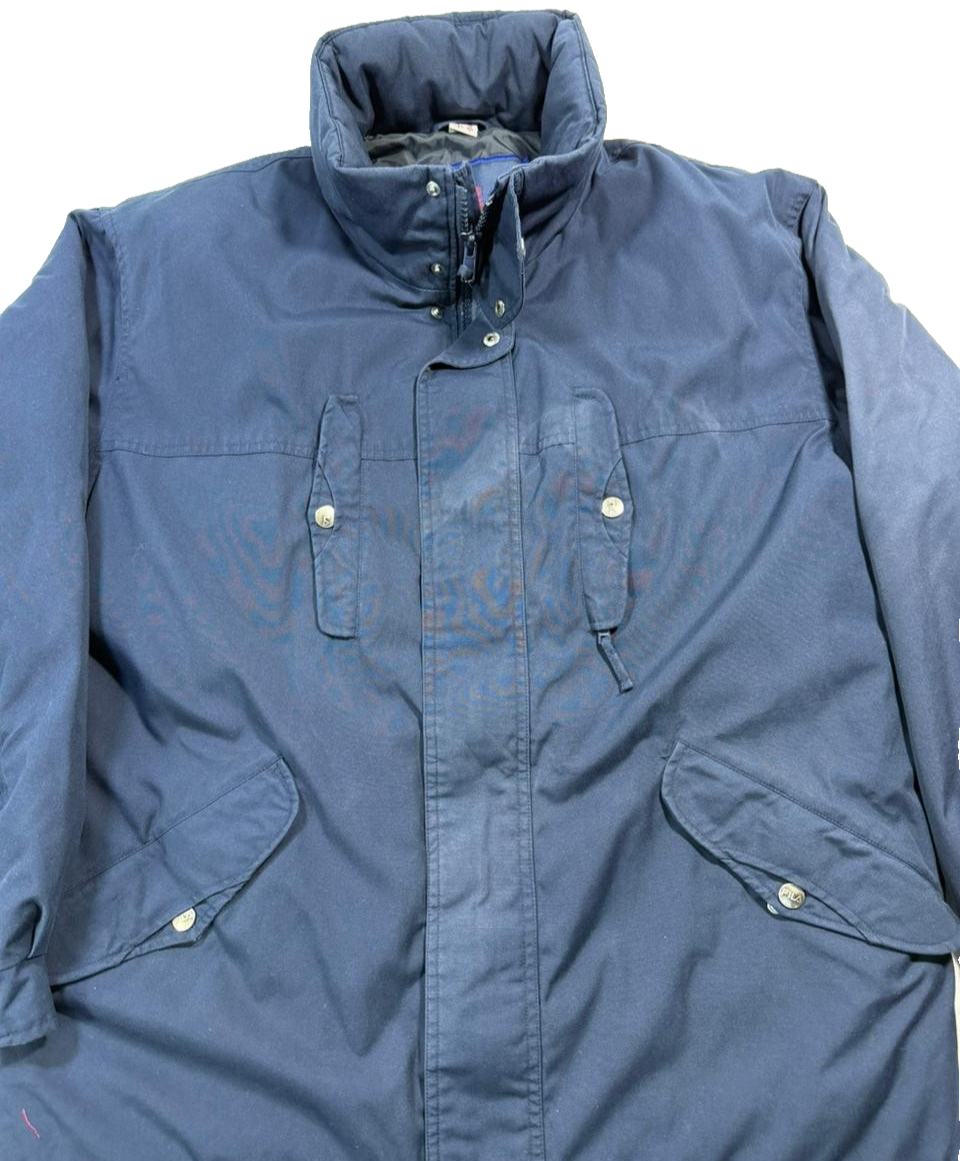 Fila Men's Magic Line Navy Blue Padded Ski Jacket Heavyweight Full Zip Size L